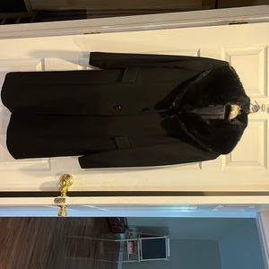 XL Katherine Kelly Cashmere Faux Fur Detachable Liner